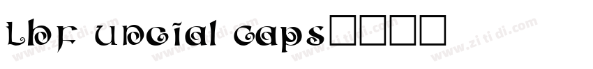 Lhf Uncial Caps字体转换